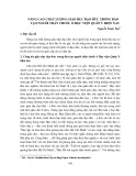 Nâng cao chất lượng giáo dục đạo đức trong đào tạo người thầy thuốc ở Học viện Quân Y hiện nay