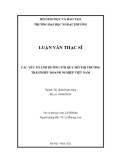 Luận văn Thạc sĩ Tài chính Ngân hàng: Các yếu tố ảnh hưởng đến quy mô thị trường trái phiếu doanh nghiệp Việt Nam