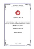 Luận văn Thạc sĩ Kinh doanh thương mại: Giải pháp hoàn thiện dịch vụ logistics tại Chi nhánh công ty TNHH Schenker Logistics Việt Nam tại Hà Nội