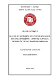 Luận văn Thạc sĩ Quản trị kinh doanh: Quản trị rủi ro tín dụng đối với đối tượng khách hàng doanh nghiệp vừa và nhỏ tại Ngân hàng TMCP Sài Gòn Thương Tín – Chi nhánh Đống Đa