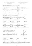 Đề thi giữa học kì 1 môn Toán lớp 10 năm 2021-2022 có đáp án - Trường THPT số 2 Bảo Thắng