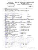 Đề thi giữa học kì 1 môn Hóa học lớp 11 năm 2021-2022 có đáp án - Trường THPT Huỳnh Ngọc Huệ