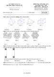 Đề thi giữa học kì 1 môn Toán lớp 12 năm 2021-2022 có đáp án - Trường THPT Ngô Gia Tự