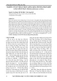 Nghiên cứu kỹ thuật nhân giống bằng phương pháp ghép loài giổi ăn hạt (Michelia tonkinensis A.Chev.)