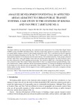 Analyze development potential in affected areas adjacent to urban public transit systems case study in the stations of Kim Ma and Van Phuc 2 (BRT line No.1)