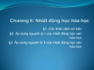 Bài giảng Hoá học đại cương: Chương 2.1 - ThS. Trần Thị Minh Nguyệt