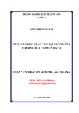 Luận văn thạc sĩ Tài chính ngân hàng: Hiệu quả huy động vốn tại Ngân hàng thương mại cổ phần Bắc Á