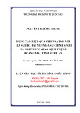 Luận văn Thạc sĩ Tài chính ngân hàng: Nâng cao hiệu quả cho vay đối với hộ nghèo tại Ngân hàng Chính sách xã hội phòng giao dịch thị xã Hoàng Mai, tỉnh Nghệ An