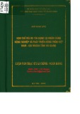 Luận văn thạc sĩ Tài chính ngân hàng: Hạn chế rủi ro tín dụng tại Ngân hàng Nông nghiệp và Phát triển Nông thôn Việt nam - Chi nhánh tỉnh Hà Giang