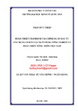 Luận văn Thạc sĩ Tài chính ngân hàng: Hoàn thiện thẩm định tài chính dự án đầu tư xây dựng cơ bản tại Ngân hàng Nông nghiệp và Phát triển nông thôn Việt Nam