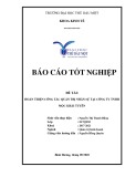 Báo cáo tốt nghiệp: Hoàn thiện công tác quản trị nhân sự tại Công ty TNHH Mộc Khải Tuyên