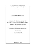 Luận văn Thạc sĩ Khoa học môi trường: Nghiên cứu tính chống chịu với xâm nhập mặn của các loại hình sinh kế khu vực ven biển tỉnh Bến Tre