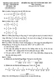 Đề thi học kì 2 môn Toán lớp 6 năm 2021 - Trường THPT chuyên Hà Nội - Amsterdam