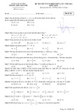 Đề thi thử tốt nghiệp THPT môn Toán năm 2022 (Lần 1) - Trường THPT Trần Phú (Mã đề 101)