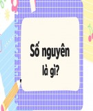 Bài giảng Toán lớp 6 chương 2: Số nguyên