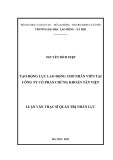 Luận văn Thạc sĩ Quản trị nhân lực: Tạo động lực lao động cho nhân viên tại Công ty Cổ phần Chứng khoán Tân Việt