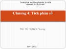 Bài giảng chương 4: Tích phân số - ThS. Hồ Thị Bạch Phương