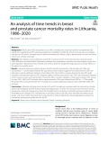An analysis of time trends in breast and prostate cancer mortality rates in Lithuania, 1986–2020