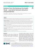 Evidence from the Hamburg City Health Study – association between education and periodontitis