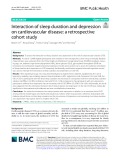 Interaction of sleep duration and depression on cardiovascular disease: A retrospective cohort study