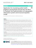 Application for simulating public health problems during foods around the Loei River in Thailand: The implementation of a geographic information system and structural equation model