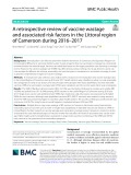 A retrospective review of vaccine wastage and associated risk factors in the Littoral region of Cameroon during 2016–2017