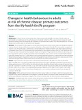 Changes in health behaviours in adults at-risk of chronic disease: Primary outcomes from the My health for life program