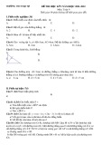 Đề thi học kì 1 môn Toán lớp 9 năm 2021-2022 có đáp án - Trường THCS Đại Tự, Vĩnh Phúc