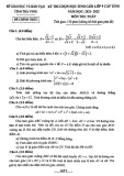 Đề thi chọn học sinh giỏi cấp tỉnh môn Toán lớp 9 năm 2021-2022 - Sở GD&ĐT tỉnh Trà Vinh