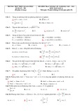 Đề thi học kì 1 môn Toán lớp 11 năm 2021-2022 có đáp án - Trường THPT Triệu Quang Phục, Hưng Yên