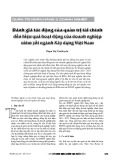 Đánh giá tác động của quản trị tài chính đến hiệu quả hoạt động của doanh nghiệp niêm yết ngành Xây dựng Việt Nam