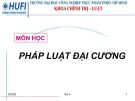 Bài giảng Pháp luật đại cương (General law) - Bài 4: Thực hiện pháp luật, vi phạm pháp luật, trách nhiệm pháp lý