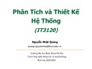 Bài giảng Phân tích và thiết kế hệ thống: Chương 8 - Nguyễn Nhật Quang