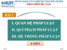 Bài giảng Pháp luật đại cương (General law) - Bài 3: Quan hệ pháp luật