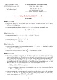 Đề thi tuyển sinh vào lớp 10 (Chuyên) môn Toán năm 2022-2023 có đáp án - Sở GD&ĐT Bắc Ninh