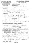 Đề thi tuyển sinh vào lớp 10 THPT môn Toán năm 2022-2023 có đáp án - Sở GDKH&CN Bạc Liêu