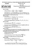 Đề thi tuyển sinh vào lớp 10 môn Toán năm 2022-2023 - Sở GD&ĐT Cao Bằng