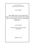 Luận văn Thạc sĩ Quản trị kinh doanh: Hoàn thiện công tác quản trị nguồn nhân lực tại Ngân hàng Thương mại Cổ phần Đầu tư và Phát triển Việt Nam – chi nhánh Bình Dương