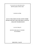 Luận văn Thạc sĩ Quản lý giáo dục: Quản lý hoạt động giáo dục hướng nghiệp cho học sinh THPT tại huyện Đồng Phú tỉnh Bình Phước