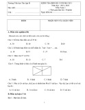 Đề thi học kì 1 môn Toán lớp 2 năm 2021-2022 có đáp án - Trường Tiểu học Tân Lập B