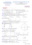 Đề thi kì 2 môn Toán lớp 10 năm 2021-2022 có đáp án - Trường THPT Hoài Đức A (Mã đề 101)