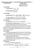Đề thi thử vào lớp 10 môn Toán năm 2021-2022 (Đợt 1) - Phòng GD&ĐT huyện Kim Thành
