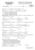 Đề thi KSCL môn Toán lớp 11 năm 2021-2022 có đáp án (Lần 2) - Trường THPT Trần Phú, Vĩnh Phúc (Mã đề 101)