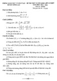 Đề thi tuyển sinh vào lớp 10 môn Toán năm 2022-2023 - Phòng GD&ĐT huyện Lục Bình