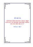 Sáng kiến kinh nghiệm THPT: Góp phần hình thành và phát triển năng lực số cho học sinh THPT thông qua dạy học Địa lí 12