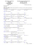 Đề thi KSCL học kì 2 môn Toán lớp 10 năm 2020-2021 có đáp án - Sở GD&ĐT Nam Định (Mã đề 202)