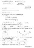 Đề thi chất lượng môn Toán lớp 10 - Trường THPT Đào Duy Từ, Hà Nội (Mã đề 132)