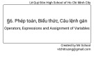 Bài giảng Tin học lớp 11 bài 6: Phép toán, biểu thức, câu lệnh gán