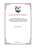 Sáng kiến kinh nghiệm THPT: Dạy học văn học dân gian thông qua hoạt động trải nghiệm ở trường THPT Nguyễn Sỹ