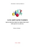 Sáng kiến kinh nghiệm THPT: Phương pháp xác định công thức tổng quát của dãy số